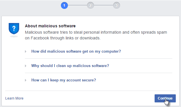 virus facebook